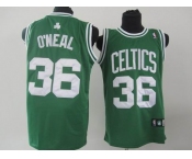 nba boston celtics #36 oneal green(white number)