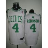 nba boston celtics #4 robinson white(green number)