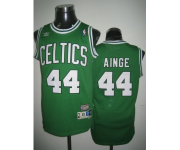 nba boston celtics #44 ainge green(white number)