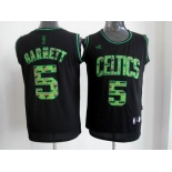 nba boston celtics #5 garnett black[camo fashion swingman]