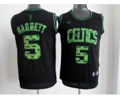 nba boston celtics #5 garnett black[camo fashion swingman]