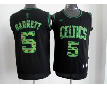 nba boston celtics #5 garnett black[camo fashion swingman]