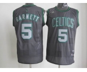 nba boston celtics #5 garnett black/grey[2012]