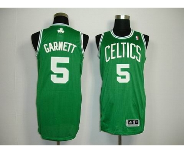 nba boston celtics #5 garnett green[revolution 30]