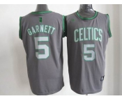 nba boston celtics #5 garnett grey