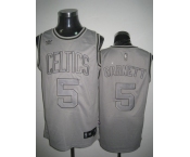 nba boston celtics #5 garnett grey(grey number)