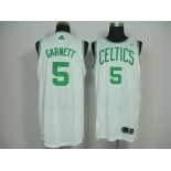 nba boston celtics #5 garnett white[revolution 30]