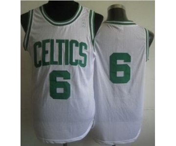 nba boston celtics #6 white