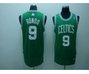 nba boston celtics #9 rondn green(white number)fans edition