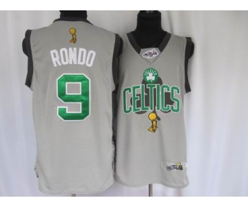 nba boston celtics #9 rondn grey