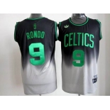 nba boston celtics #9 rondo black-grey