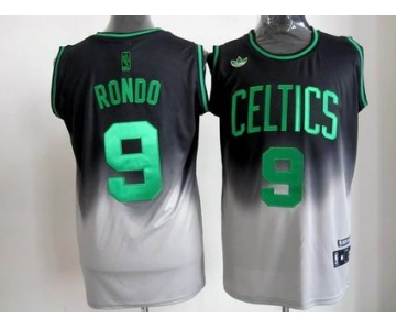 nba boston celtics #9 rondo black-grey