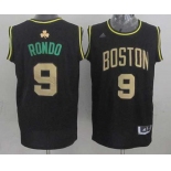 nba boston celtics #9 rondo black