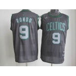 nba boston celtics #9 rondo black/grey[2012]