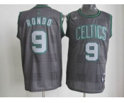 nba boston celtics #9 rondo black/grey[2012]