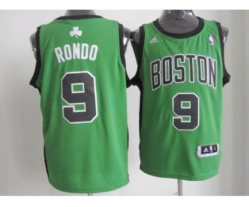 nba boston celtics #9 rondo green(black number)[revolution 30 swingman]