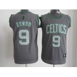 nba boston celtics #9 rondo grey