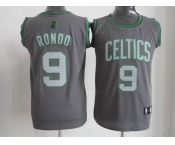 nba boston celtics #9 rondo grey