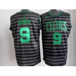 nba boston celtics #9 rondo grey[black strip]