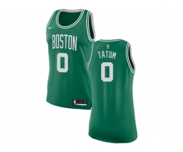 Women Nike Boston Celtics #0 Jayson Tatum Green NBA Swingman Icon Edition Jersey