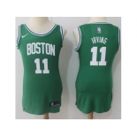 Women Nike Boston Celtics #11 Kyrie Irving Green NBA Authentic Icon Edition Jersey