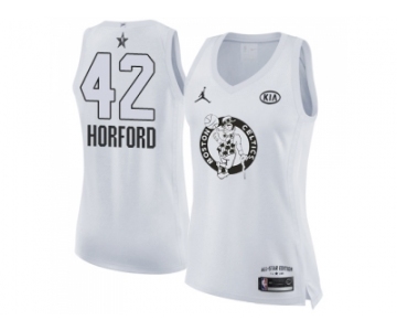 Women Nike Boston Celtics #42 Al Horford White NBA Jordan Swingman 2018 All-Star Game Jersey