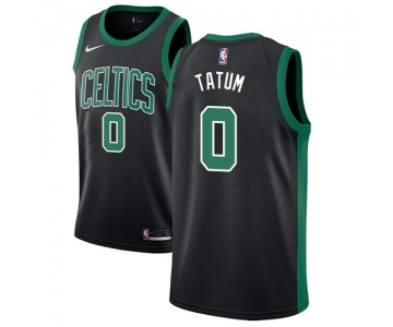 Women's Adidas Boston Celtics #0 Jayson Tatum Authentic Black NBA Jersey - Statement Edition