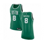 Women's Boston Celtics #8 Kemba Walker Swingman Green(White No.) Road Basketball Jersey - Icon Edition