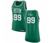 Women's Boston Celtics #99 Tacko Fall Swingman Green(White No.) Road Basketball Jersey - Icon Edition