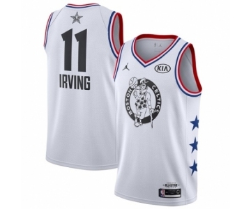 Women's Jordan Boston Celtics #11 Kyrie Irving Swingman White 2019 All-Star Game Basketball Jersey