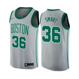 Women's Nike Boston Celtics #36 Marcus Smart Swingman Gray NBA Jersey - City Edition