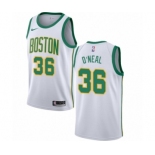 Women's Nike Boston Celtics #36 Shaquille O'Neal Swingman White NBA Jersey - City Edition