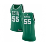 Women's Nike Boston Celtics #55 Greg Monroe Authentic Green(White No.) Road NBA Jersey - Icon Edition