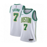 Women's Nike Boston Celtics #7 Jaylen Brown Swingman White NBA Jersey - City Edition