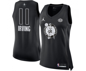 Women's Nike Jordan Boston Celtics #11 Kyrie Irving Swingman Black 2018 All-Star Game NBA Jersey