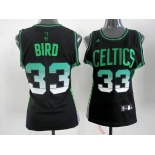 women nba boston celtics #33 bird black[limited edition]