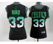 women nba boston celtics #33 bird black[limited edition]