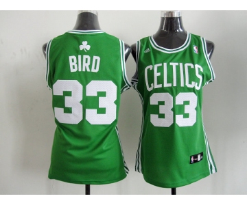 women nba boston celtics #33 bird green