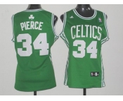 women nba boston celtics #34 pierce green