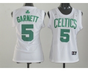 women nba boston celtics #5 garnett white