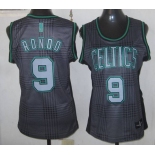 women nba boston celtics #9 rondo black-grey[2012]