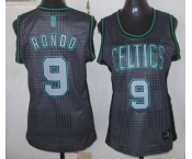 women nba boston celtics #9 rondo black-grey[2012]