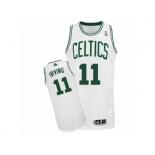 Youth Adidas Boston Celtics #11 Kyrie Irving Authentic White Home NBA Jersey