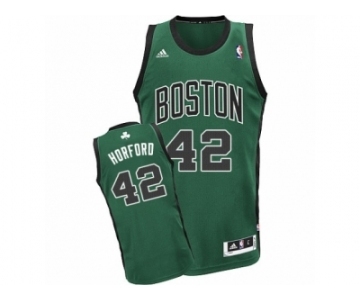 Youth Adidas Boston Celtics #42 Al Horford Swingman Green(Black No.) Alternate NBA Jersey