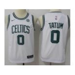 Youth Nike Boston Celtics #0 Jayson Tatum White NBA Swingman Jersey