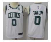 Youth Nike Boston Celtics #0 Jayson Tatum White NBA Swingman Jersey