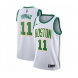 Youth Nike Boston Celtics #11 Kyrie Irving Swingman White NBA Jersey - City Edition