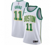 Youth Nike Boston Celtics #11 Kyrie Irving Swingman White NBA Jersey - City Edition