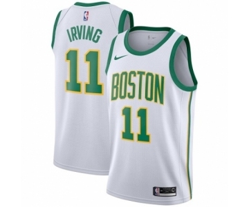 Youth Nike Boston Celtics #11 Kyrie Irving Swingman White NBA Jersey - City Edition