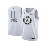 Youth Nike Boston Celtics #11 Kyrie Irving White NBA Jordan Swingman 2018 All-Star Game Jersey